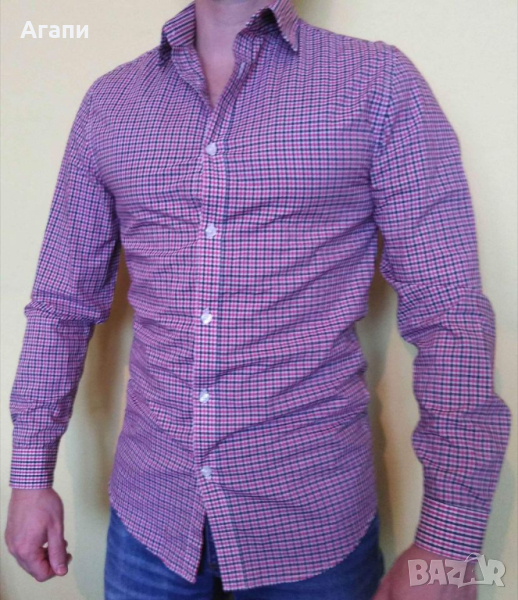 Мъжка риза H&M каре, чисто нова, размер S, снимка 1