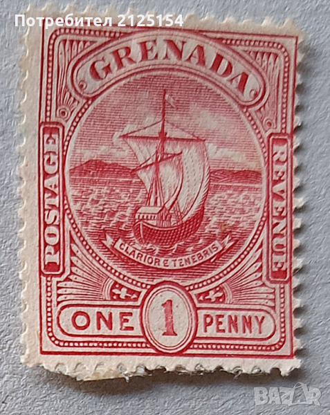 Пощенска марка, о-в Гренада 1906 г., снимка 1