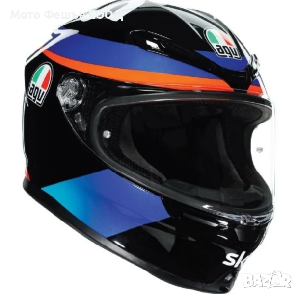 мото каска AGV K6 Marini Sky racing team Размер ML , снимка 1