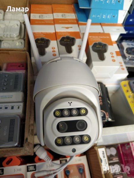 Двойна WiFi безжична IP камера двойна леща 10 зум zum цена при поръчка на 2бр и повече нощно виждане, снимка 1