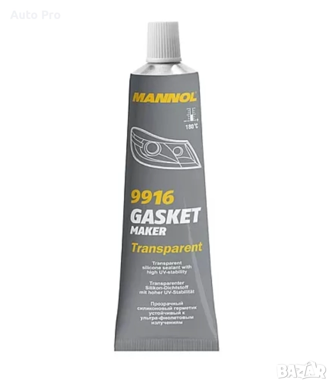 Прозрачен силикон за фарове Mannol 9916- 85гр. , снимка 1