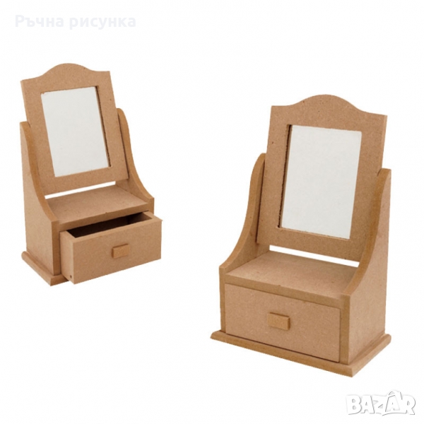 Бижутерка с чекмедже и огледало,подходяща за декорация, снимка 1