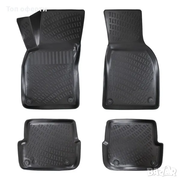 Гумени стелки RizLine съвместими с Audi A4 B6  B7 2001-2006, снимка 1