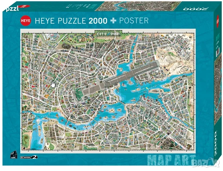 Пъзел "City of Pop" Heys 2000 части, снимка 1