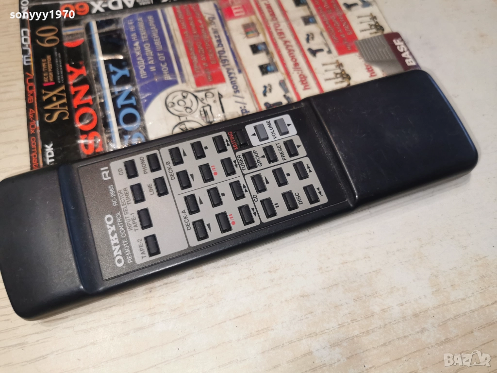 ONKYO R1 RC-286S AUDIO REMOTE-ВНОС SWISS 2612251021, снимка 1