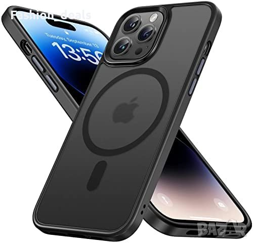 Нов Калъф Кейс Гръб за защита телефон iPhone 14 Pro Айфон Magnetic MagSafe, съвместим