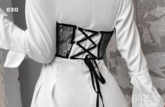 Черен корсет, Бял корсет, Елегантен корсет пайети, снимка 5 - Корсети, бюстиета, топове - 39193639