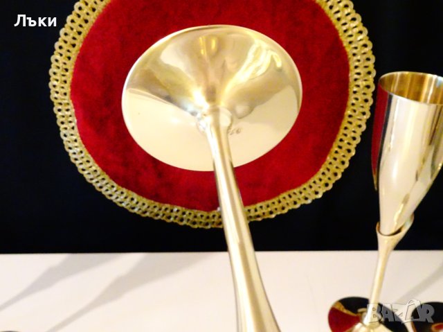 Бронзов бокал,чаша за вино,шампанско,25 см. , снимка 10 - Антикварни и старинни предмети - 41899731