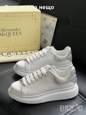 Alexander McQueen Дамски Маратонки С Камъни👟Дамски Спортни Обувки С Кристали Код E1075, снимка 6 - Маратонки - 52316624
