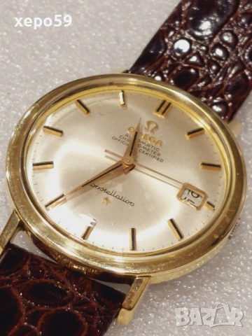 Omega Constellation Mens Watch-часовник Омега,машина 561/автомат/златна гривна-1966 год., снимка 11 - Мъжки - 52776134