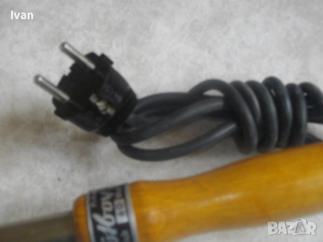 Немски Масивен Голям Ел.Поялник-Старо Качество-Почти Нов-Отличен-60W/LOTBOY, снимка 7 - Поялници и запояване - 41310295