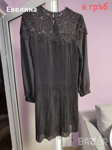 Черна рокля солей и дантела топ попадение за празник Karol Basic, снимка 3 - Рокли - 48273442