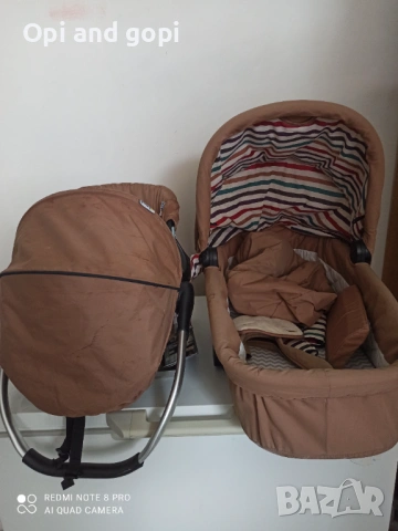 Комбинирана количка Hauck+ кошче за кола, снимка 5 - Детски колички - 53829754