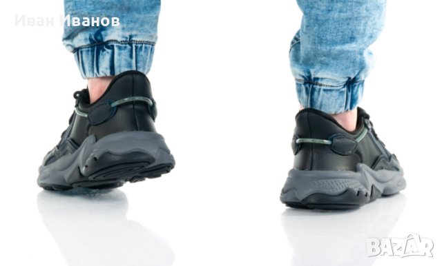 оригинални кожени маратонки ADIDAS OZWEEGO CORE BLACK номер 43 1/3, снимка 5 - Маратонки - 41497630