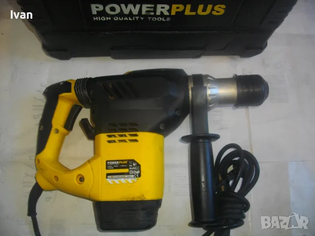 ЗА ЧАСТИ ЗА РЕМОНТ ГОЛЯМ БЕЛГИЙСКИ 1500 ВАТА ПЕРФОРАТОР КЪРТАЧ POWER PLUS X115 Made in BELGIUM