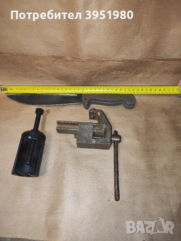Заготовка за нож,скоба за лагери,малко менгеме, снимка 2 - Други инструменти - 53831610