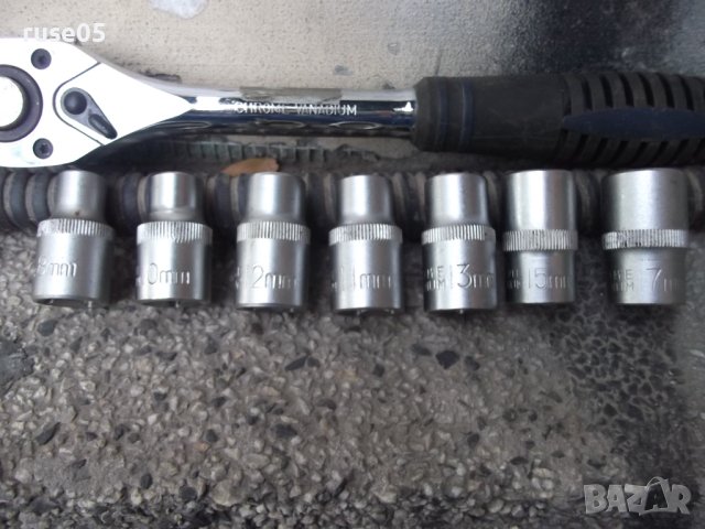 Тресчотка с 7 бр. накрайници и удължител комплект работещи, снимка 2 - Гедорета - 42499887