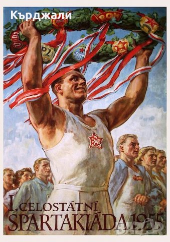 Много Рядък Знак от Спартакиадата в Прага 1955 г., снимка 6 - Антикварни и старинни предмети - 33996809