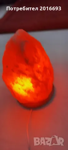 Лампа каменна сол -голяма., снимка 2 - Соларни лампи - 48463606