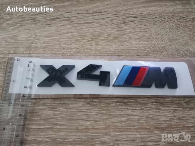 БМВ X4M BMW X4 M черна емблема лого, снимка 3 - Аксесоари и консумативи - 41464229