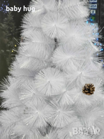 Коледна елха - бяла, снимка 2 - Декорация за дома - 52627952