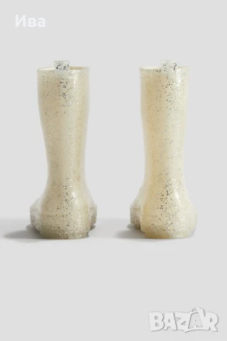 Детски гумени ботуши с брокат H&M 28 номер, снимка 3 - Детски боти и ботуши - 50770112