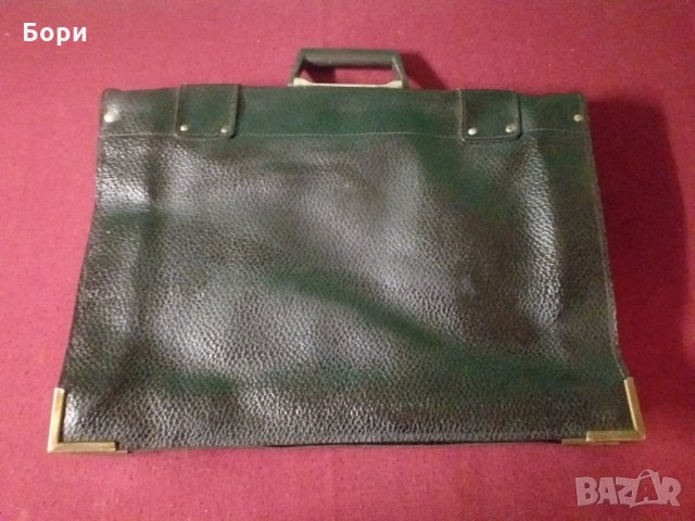 Стара кожена българска чанта, снимка 5 - Други ценни предмети - 34388650