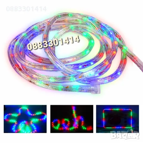 Светещ Коледен маркуч 10 метра Водоустойчив, снимка 5 - Други - 48025211