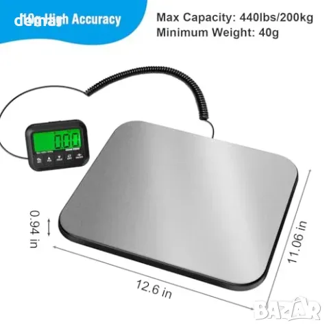Платформена везна GRAM PRES за пратки, до 200 кг, точност 10 г, снимка 3 - Други стоки за дома - 56228527