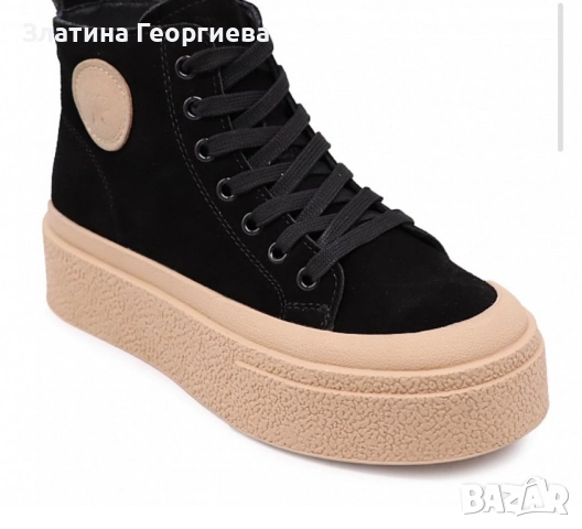 Дамски боти тип кецове, снимка 3 - Кецове - 52547924