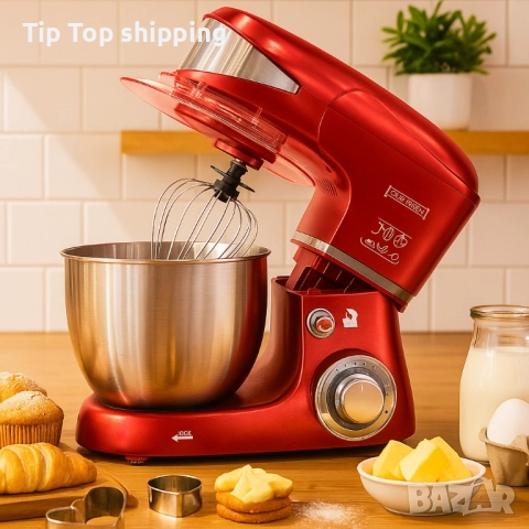 Многофункционален планетарен миксер с иноксова купа 5.5L Royalty Line RL-PKM1600, снимка 4 - Миксери - 51689396