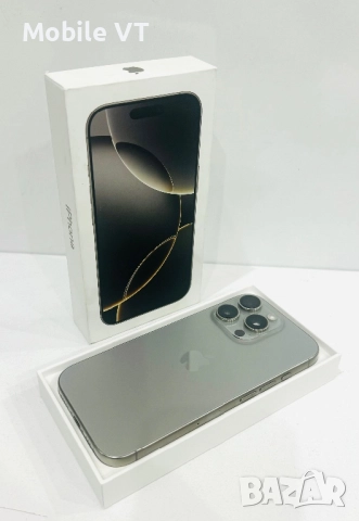 Като НОВ! iPhone 16 Pro 256GB Natural Titanium ГАРАНЦИЯ!