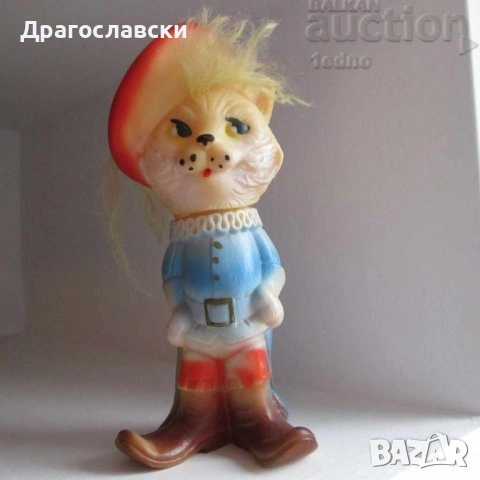 Китайско куче Фу, коте - глава, котарак с чизми, гумена играчка негърче, снимка 16 - Статуетки - 16256492