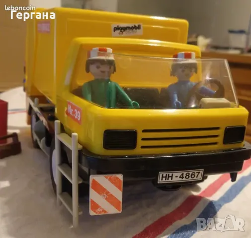 Винтидж камион за боклук Playmobil 3470 – Камион за боклук с кофи – Градско превозно средство от 80-, снимка 2 - Колекции - 55713285