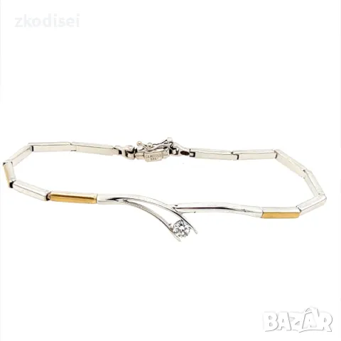 Златна дамска гривна 5,56гр. 19см. 14кр. проба:585 модел:26430-3, снимка 2 - Гривни - 47441765