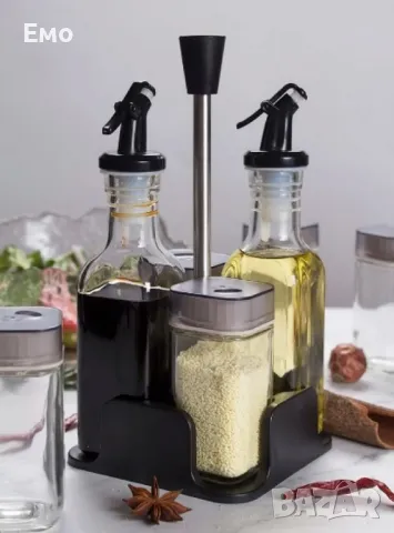 Комплект за подправки ЛУКС - Оливерник 5 части, снимка 11 - Аксесоари за кухня - 48146836