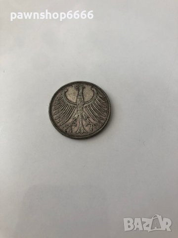 Сребърна монета Германия 5 марки, 1951, снимка 6 - Нумизматика и бонистика - 41484845