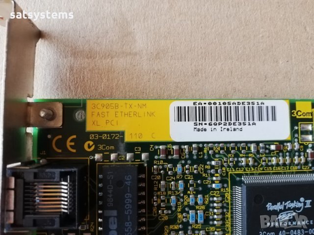 3COM 3C905B-TX-NM 10/100Base-TX Network Controller Card PCI, снимка 6 - Мрежови адаптери - 35925365