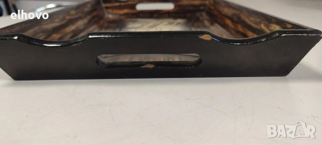 Стар дървен поднос, снимка 4 - Антикварни и старинни предмети - 53186815