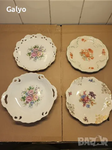 Антични, Порцеланови красиви чинии Decor Belle Rose Marco Polo 