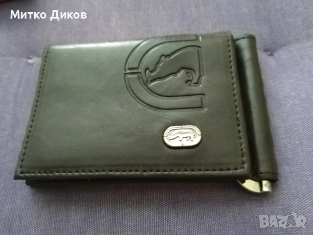 Щипка кожена за пари и документи на ЕСКО нова 115х75 мм, снимка 2 - Портфейли, портмонета - 51721730