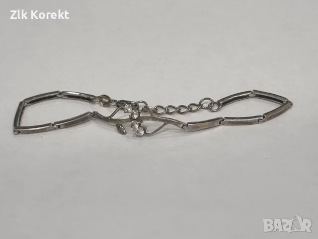 Дамска сребърна гривна, снимка 2 - Гривни - 55953870