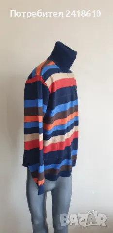 Paul & Shark  Wool Half Zip Multicolor Mens Size L  ОРИГИНАЛ! Мъжки Пуловер!, снимка 5 - Пуловери - 47750567