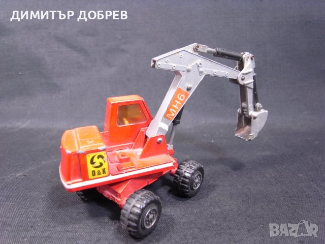  СТАРА РЕТРО МЕТАЛНА КОЛИЧКА EXCAVATOR MATCHBOX KING SIZE, снимка 4 - Колекции - 41910283