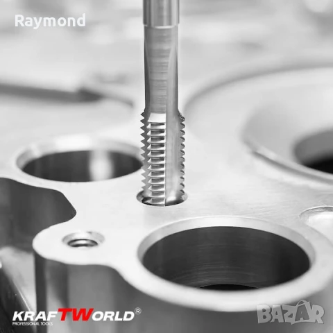 Комплект 110 части за резба KraftWorld | Метчици и плашки в куфар, снимка 7 - Други инструменти - 51072004