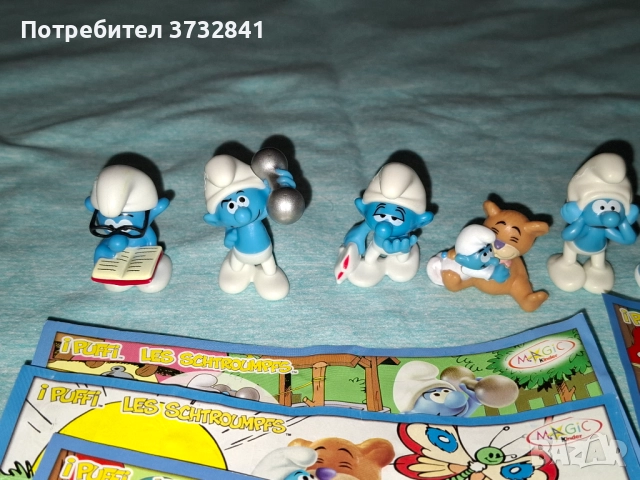 Киндер фигурки Смърфове от 2010 година Kinder, снимка 2 - Колекции - 52631995