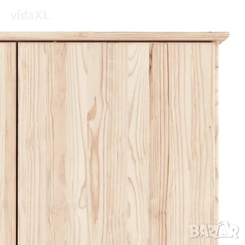 vidaXL Гардероб ALTA, 90x55x170 см, бор масив, снимка 8 - Гардероби - 56147287
