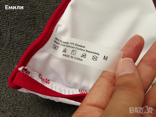 Нов комплект дамски бански от две части с принт черешки р-р M, L, XL, снимка 14 - Бански костюми - 50899453