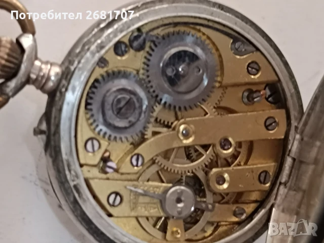 сребърен джобен часовник , снимка 5 - Джобни - 50994665