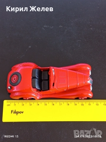 Метална количка Ретро модел БМВ 328 за КОЛЕКЦИЯ ДЕКОРАЦИЯ 51355, снимка 7 - Колекции - 51822168